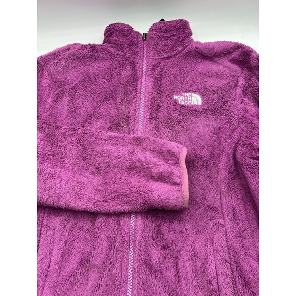 The North Face Osito Jacket Womens M Purple Fleece Teddy Fuzzy Sherpa - Picture 1 of 8